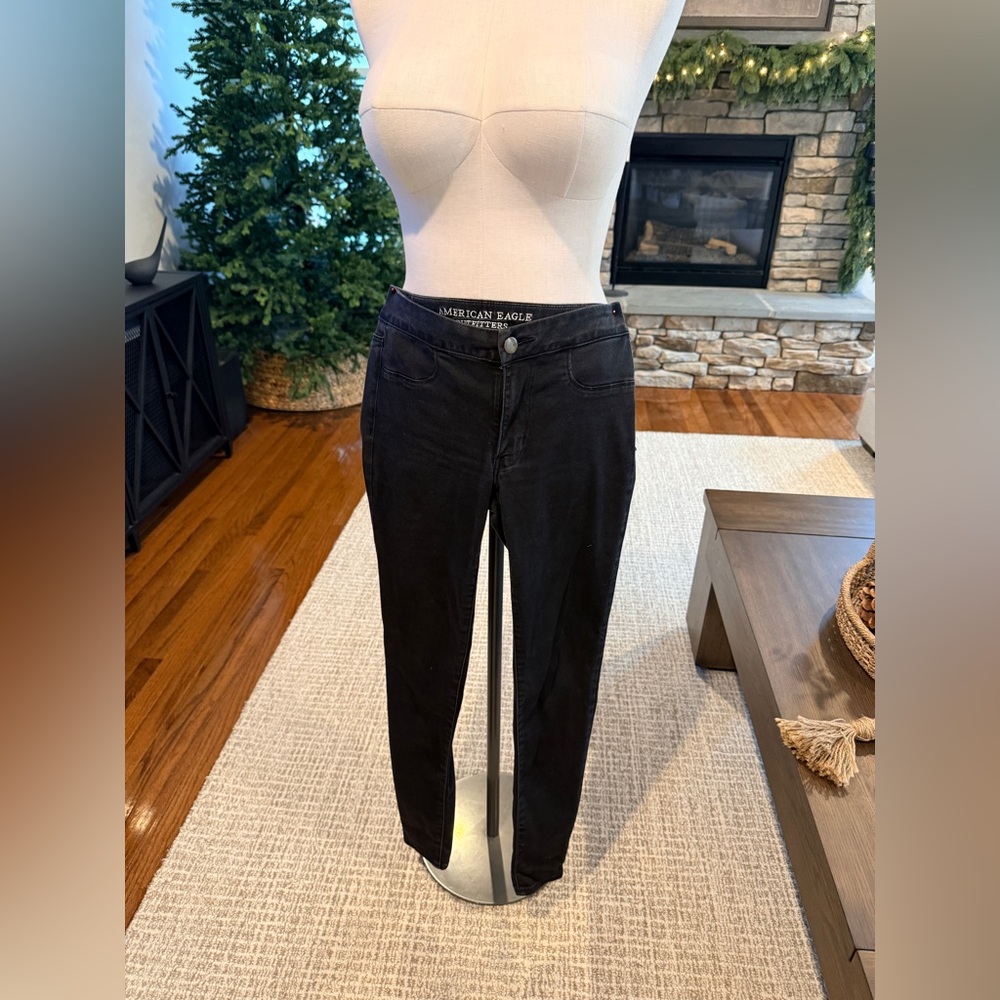 American Eagle Black Jegging Jeans size 6 xtra long